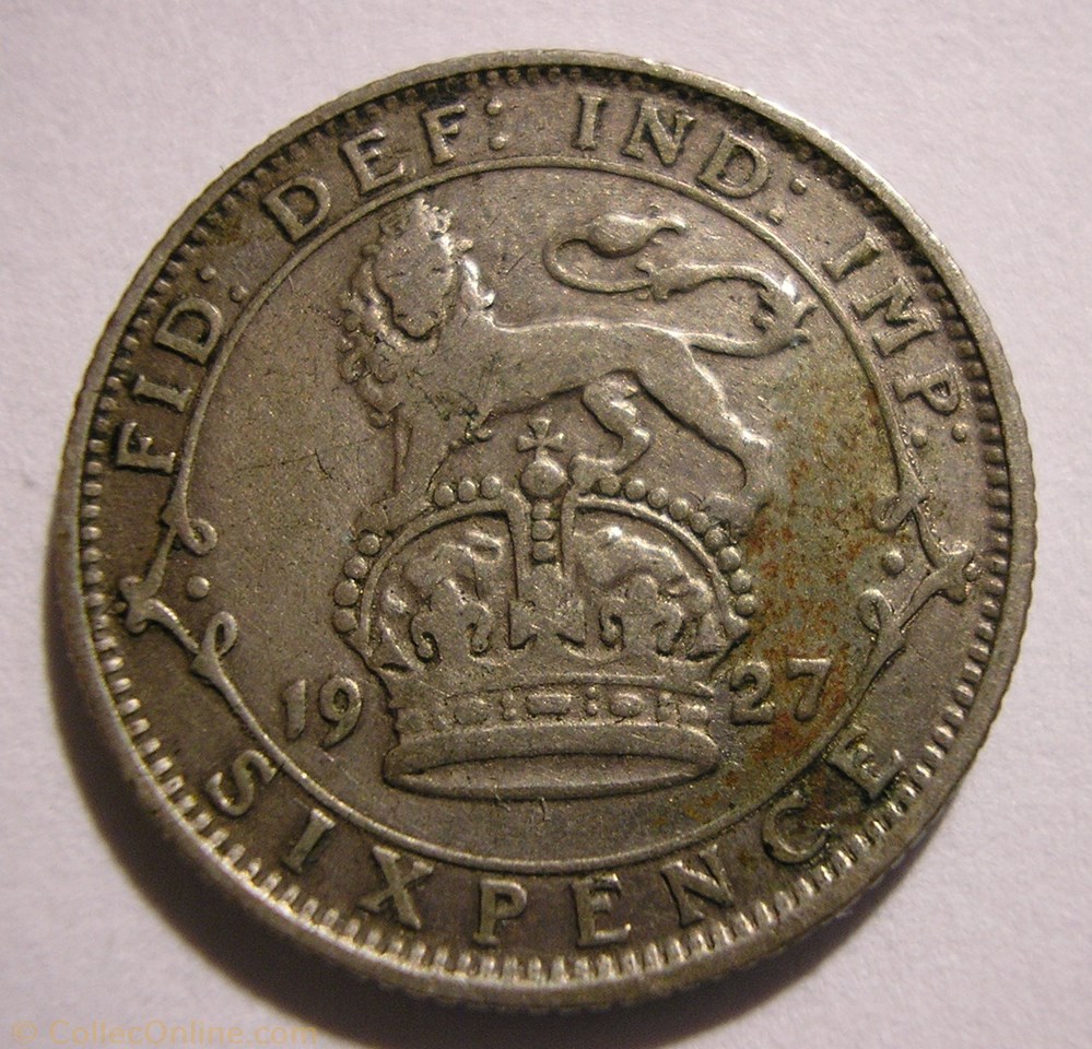 George V - 6 Pence 1927 - Great Britain monnaies monde royaume uni george v 6 pence 1927 great britain