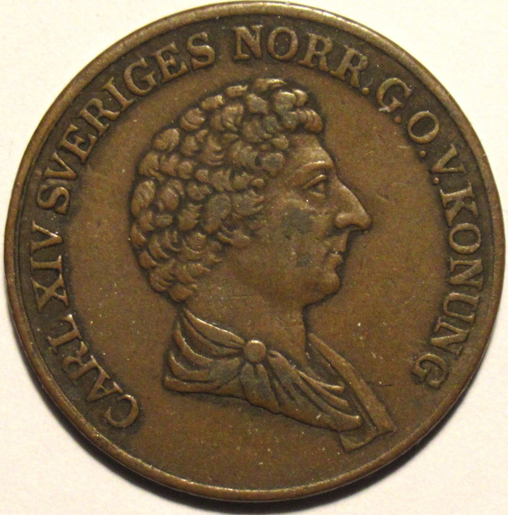 Sweden - Karl XIV Johan - 1 Skilling Banco 1839 monnaies monde suede sweden karl xiv johan 1 skilling banco 1839