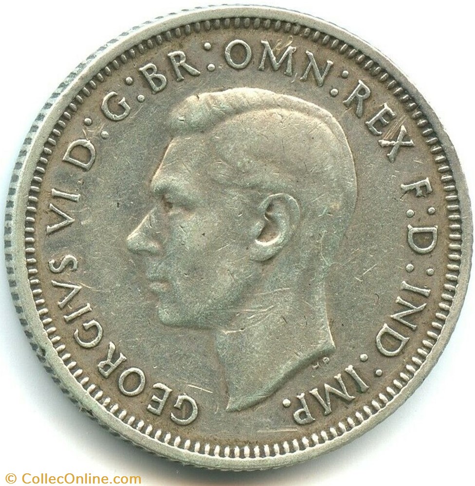 George VI - One Shilling 1942 S - Australia monnaies monde australie george vi one shilling 1942 s australia