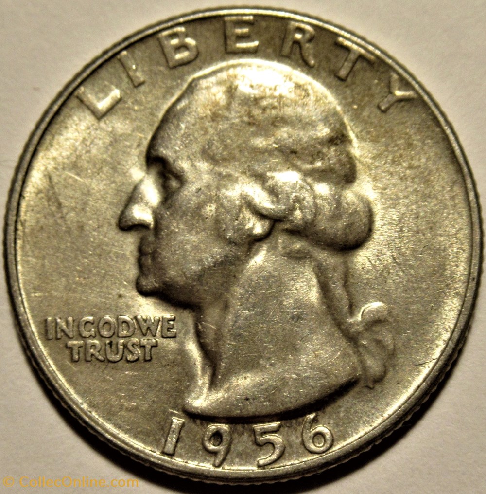monnaies monde etats unis 1956 quarter dollar