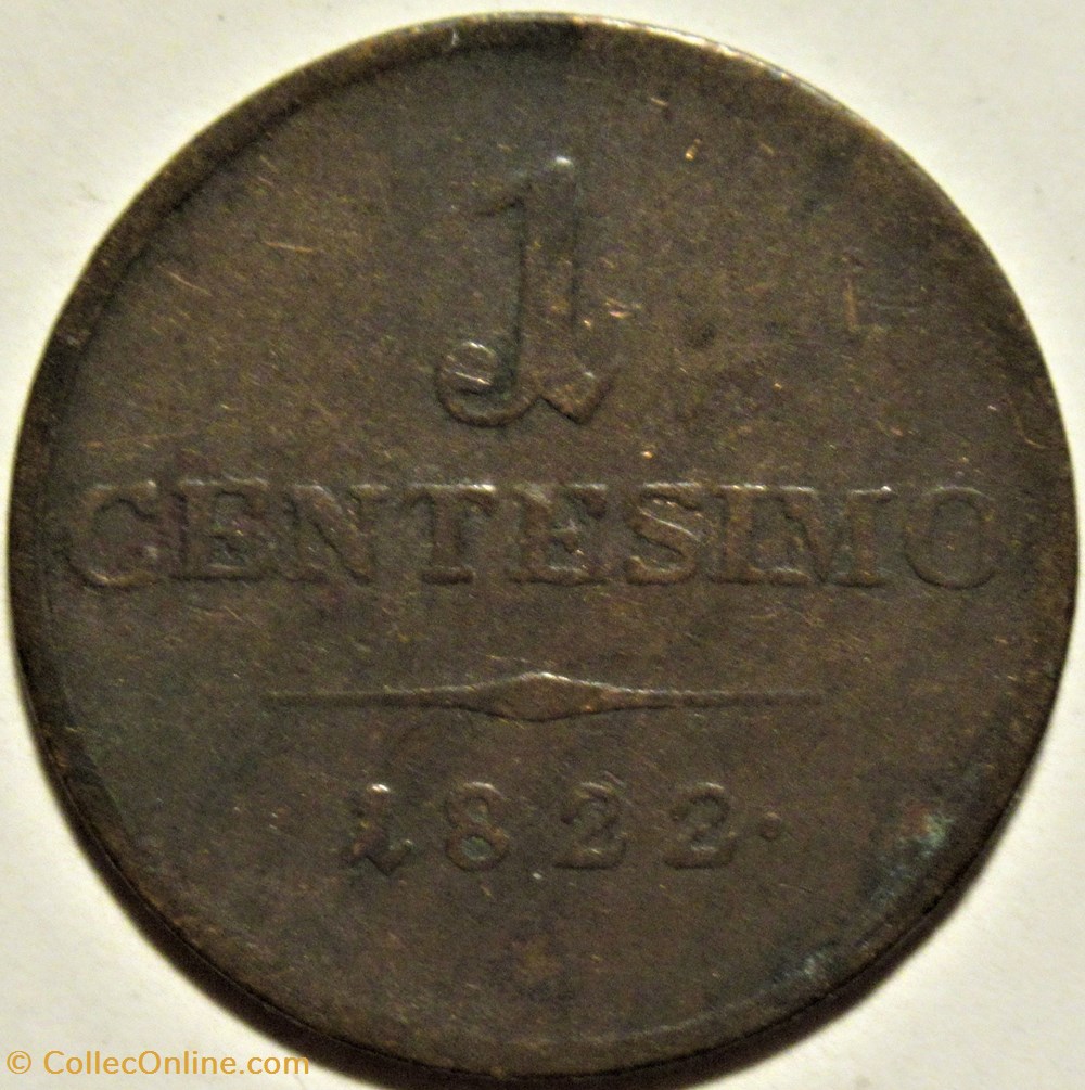 1822 Regno Lombardo-Veneto, 1 Centesimo - Franz I d'Asburgo-Lorena (ex.2) 3 monnaies monde italie 1822 regno lombardo veneto 1 centesimo franz i asburgo lorena ex 2