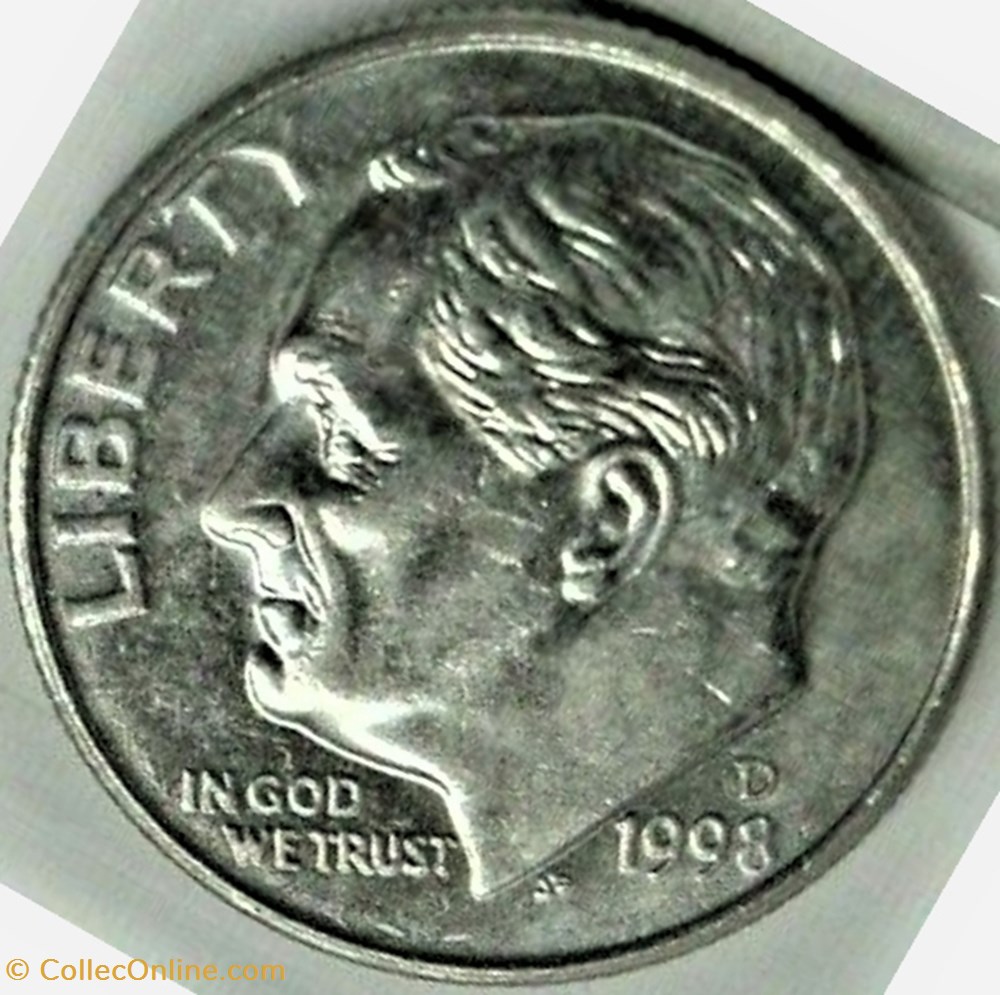 1998 Denver Dime monnaies monde etats unis 1998 denver dime