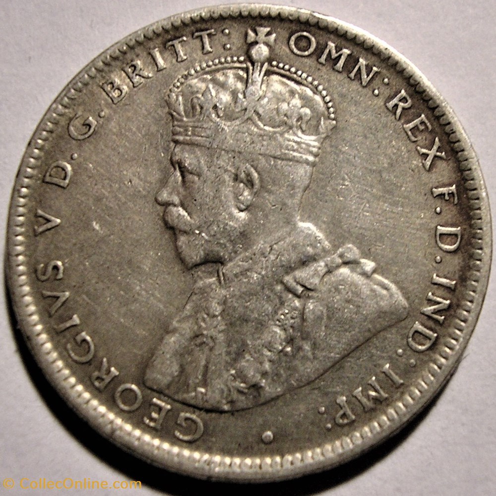 monnaie monde australie george v one shilling 1917 melbourne australia