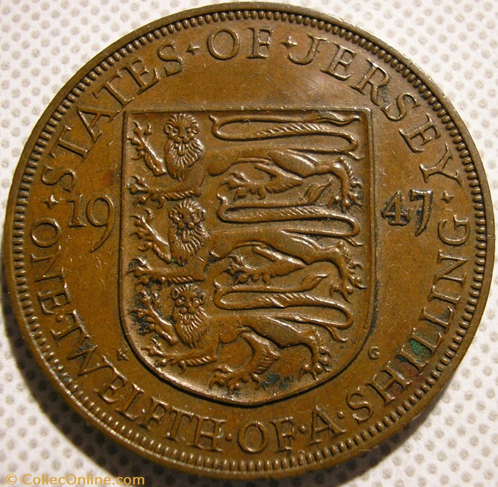 George VI - 1/12 Shilling 1947 - Jersey monnaie monde george vi 1 12 shilling 1947 jersey