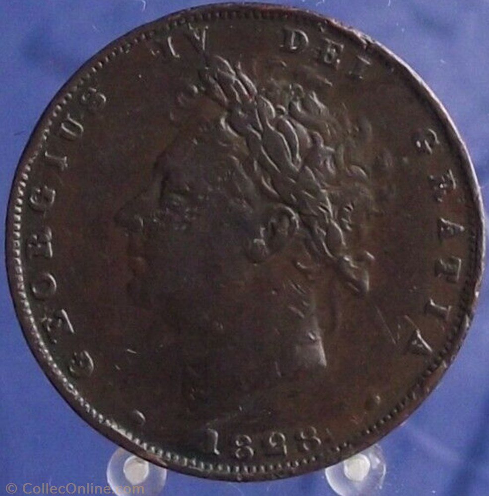 George IV - 1 Farthing 1828 Great Britain 3 monnaie monde royaume uni george iv 1 farthing 1828 great britain
