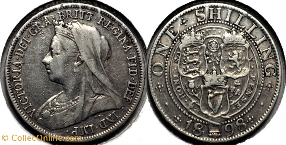 Victoria - 1 Shilling 1898 - Kingdom of Great Britain monnaies monde royaume uni victoria 1 shilling 1898 kingdom of great britain