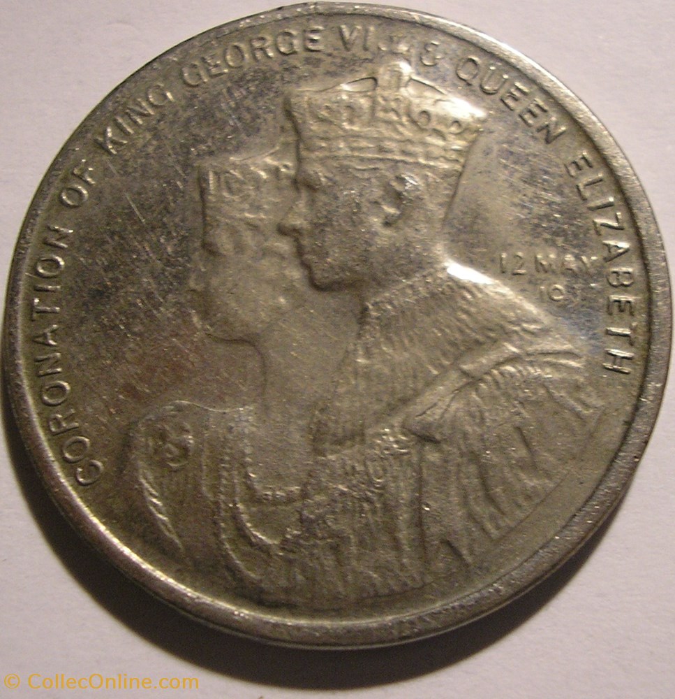 George VI & Elizabeth - 1937 Coronation - Salisbury Medal 3 medaille royaume uni george vi elizabeth 1937 coronation salisbury medal