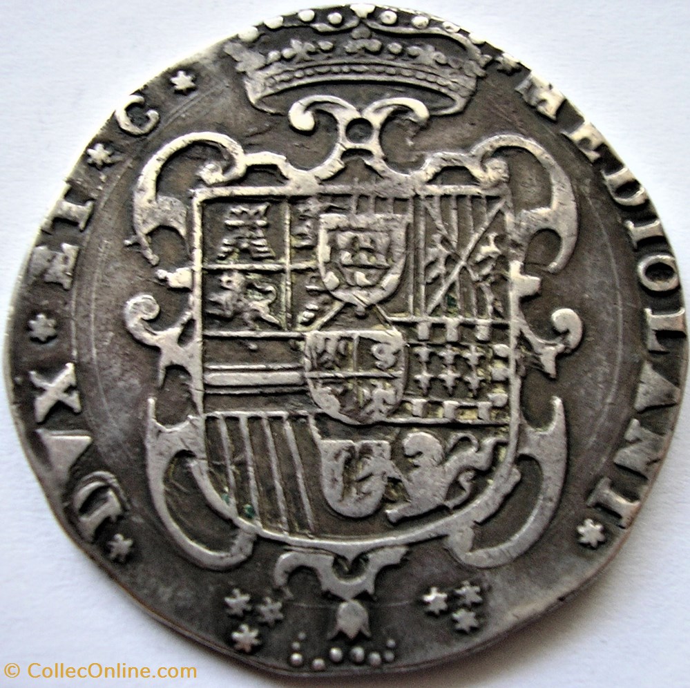 1657 Ducato di Milano, 1 Filippo - Felipe IV of Spain 3 monnaies monde italie 1657 ducato di milano 1 filippo felipe iv of spain