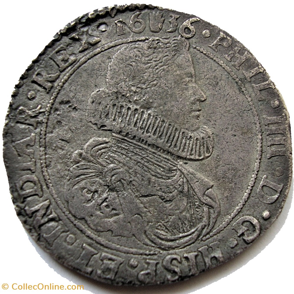 Felipe IV - Ducaton 1636 Antwerp, Spanish Netherlands 2 monnaies europe medievale pays bas espagnols felipe iv ducaton 1636 antwerp spanish netherlands