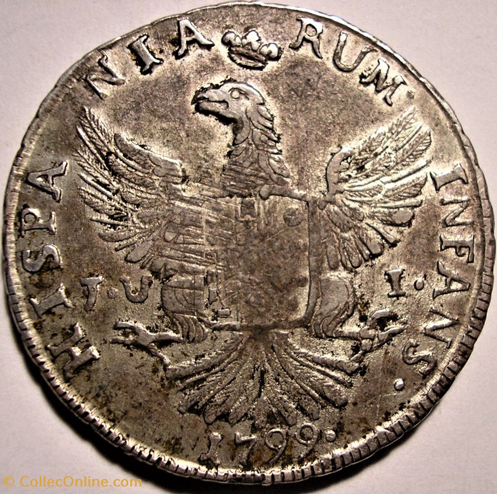 1799 Royaume de Sicile 12 Tari - Ferdinando III de Bourbon-Siciles monnaies europe medievale 1799 royaume de sicile 12 tari ferdinando iii de bourbon siciles
