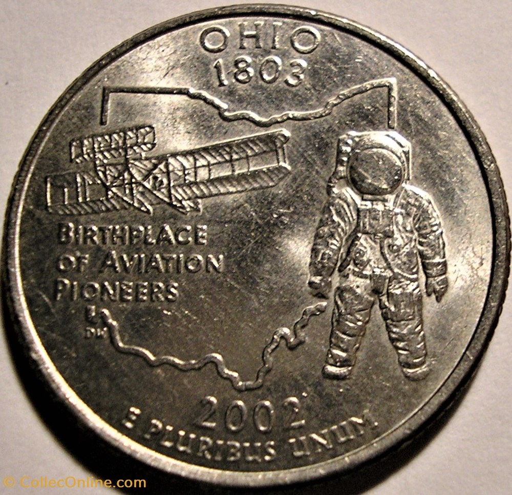 2002 D Quarter Dollar - Ohio State monnaie monde etat uni 2002 d quarter dollar ohio state