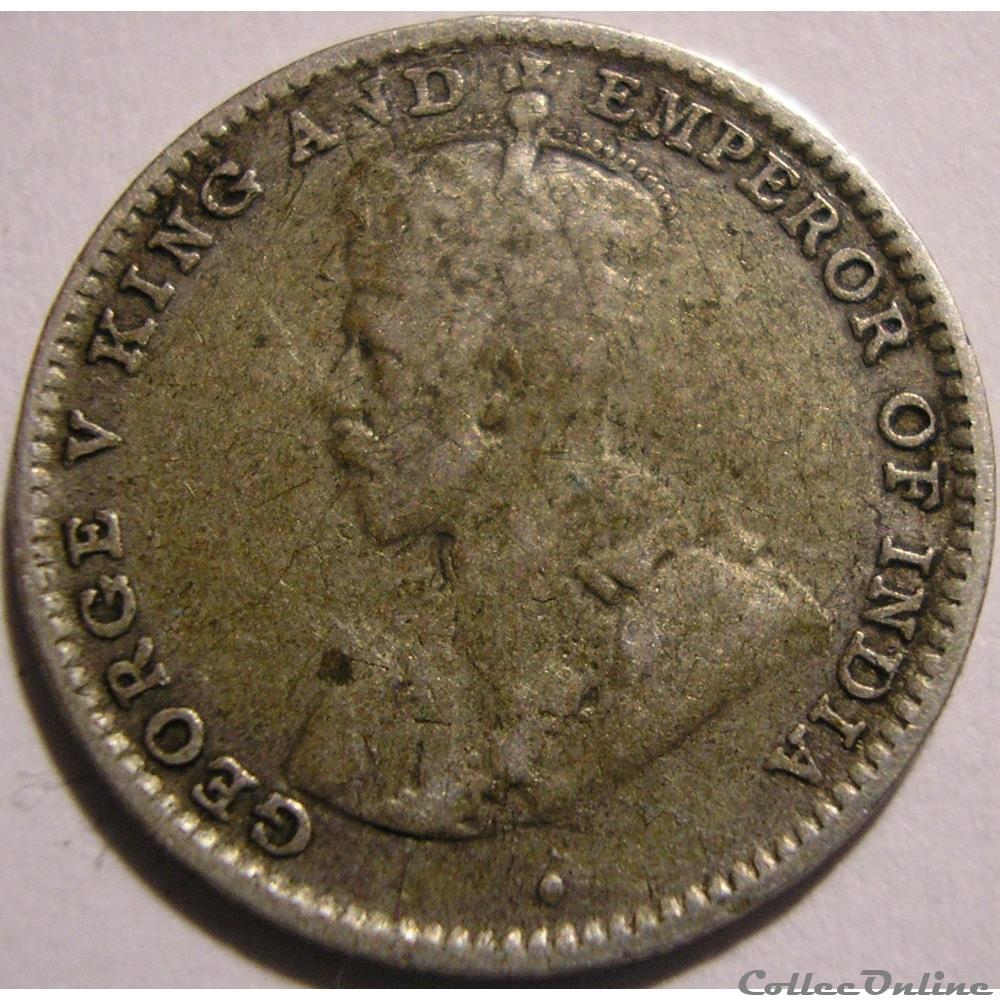 George V - 10 Cents 1914 - Ceylon, British Sri Lanka monnaies monde george v 10 cents 1914 ceylon british sri lanka