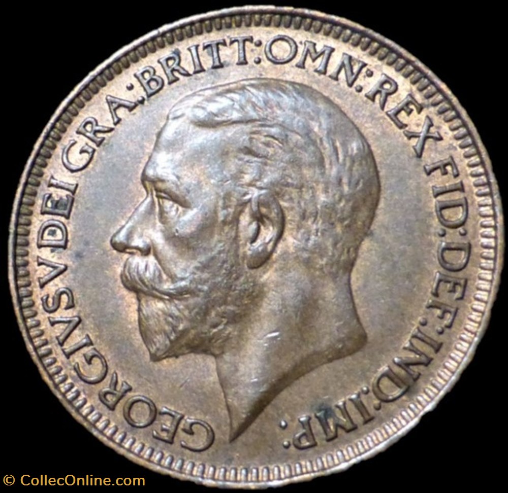 George V - Farthing 1929 - Great Britain monnaies monde royaume uni george v farthing 1929 great britain