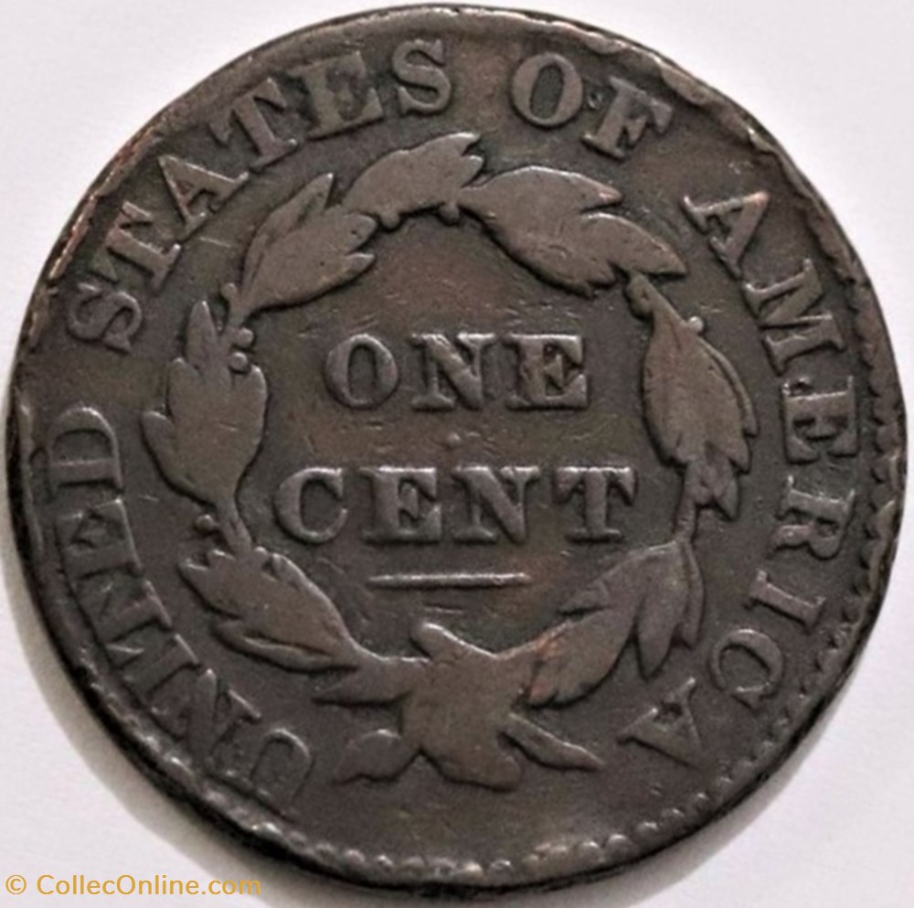 1829 One Cent monnaie monde etat uni 1829 one cent