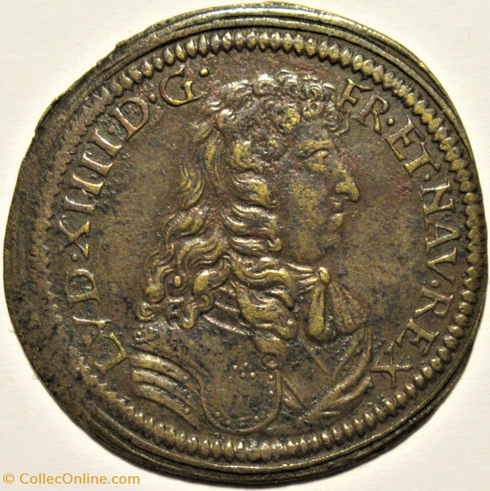 Louis XIV - c.1680', Rechenpfennig par Cornelius Lauffer monnaies paranumismatique jetons poids louis xiv c 1680 rechenpfennig par cornelius lauffer