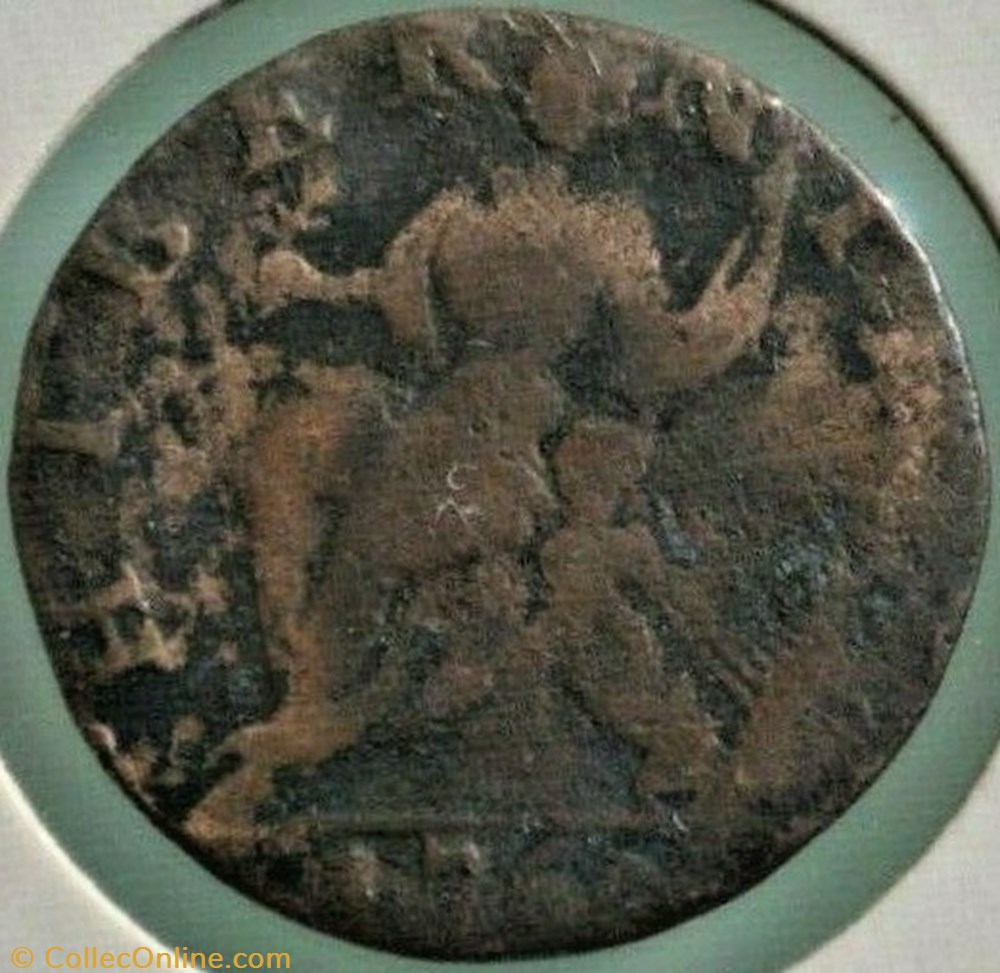 1760 Half Penny, Hibernia - Voce Populi Token monnaies monde irlande 1760 half penny hibernia voce populi token