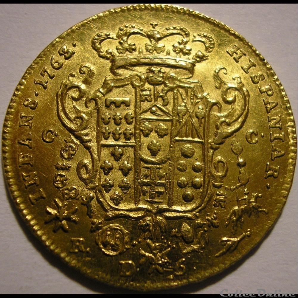 1763 Royaume de Naples 6 Ducati - Ferdinando IV de Bourbon-Sicile monnaies monde italie 1763 royaume de naples 6 ducati ferdinando iv de bourbon sicile