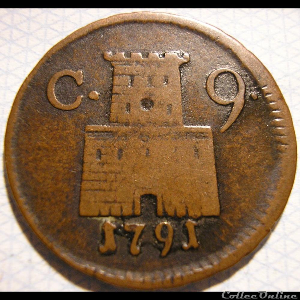 monnaie monde italie 1791 royaume de naples 9 cavalli ferdinando iv de bourbon siciles
