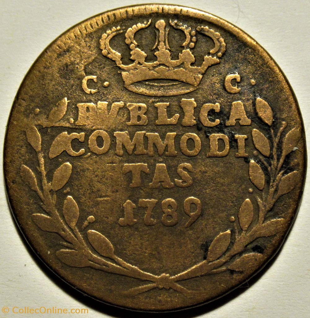 1789 Royaume de Naples, 3 Tornesi - Ferdinando IV de Bourbon-Siciles monnaies europe medievale 1789 royaume de naples 3 tornesi ferdinando iv de bourbon siciles
