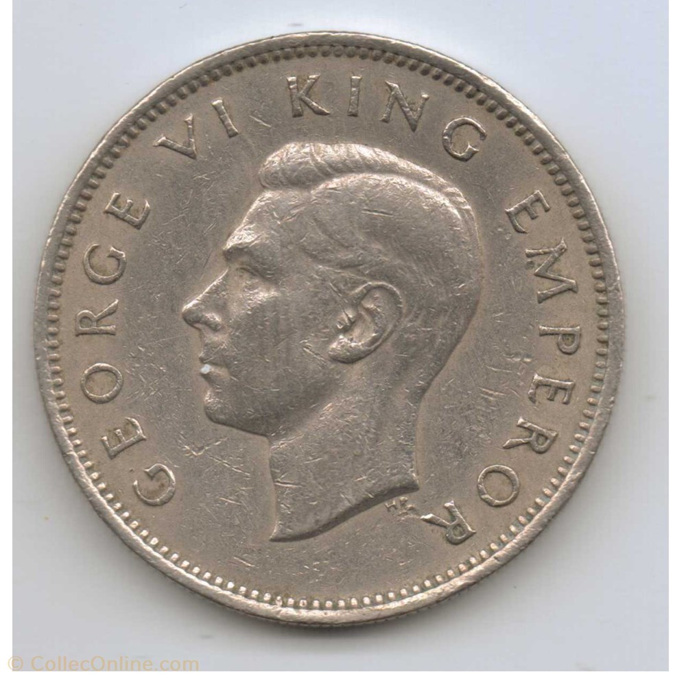 George VI - One Shilling 1947 - New Zealand monnaie monde nouvelle zelande george vi one shilling 1947 new zealand