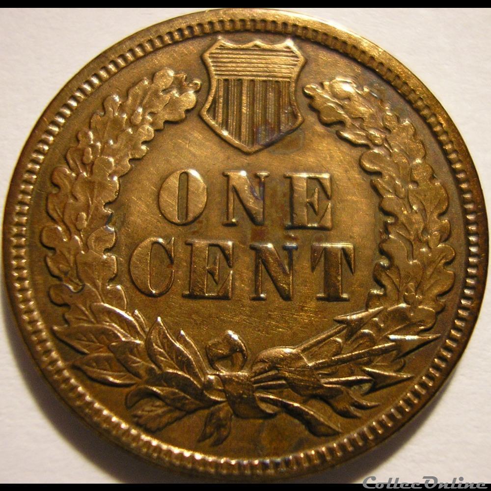 1886 One Cent 2 monnaie monde etat uni 1886 one cent