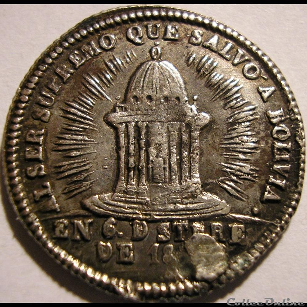 monnaies monde bolivie 1852 potosi medaille m i belzu pdt