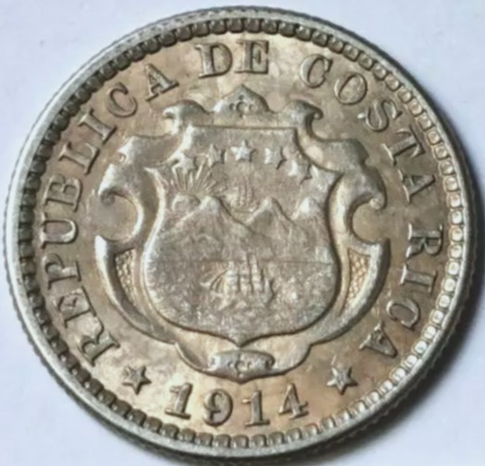Costa Rica - 10 Céntimos 1914 monnaies monde costa rica 10 centimos 1914