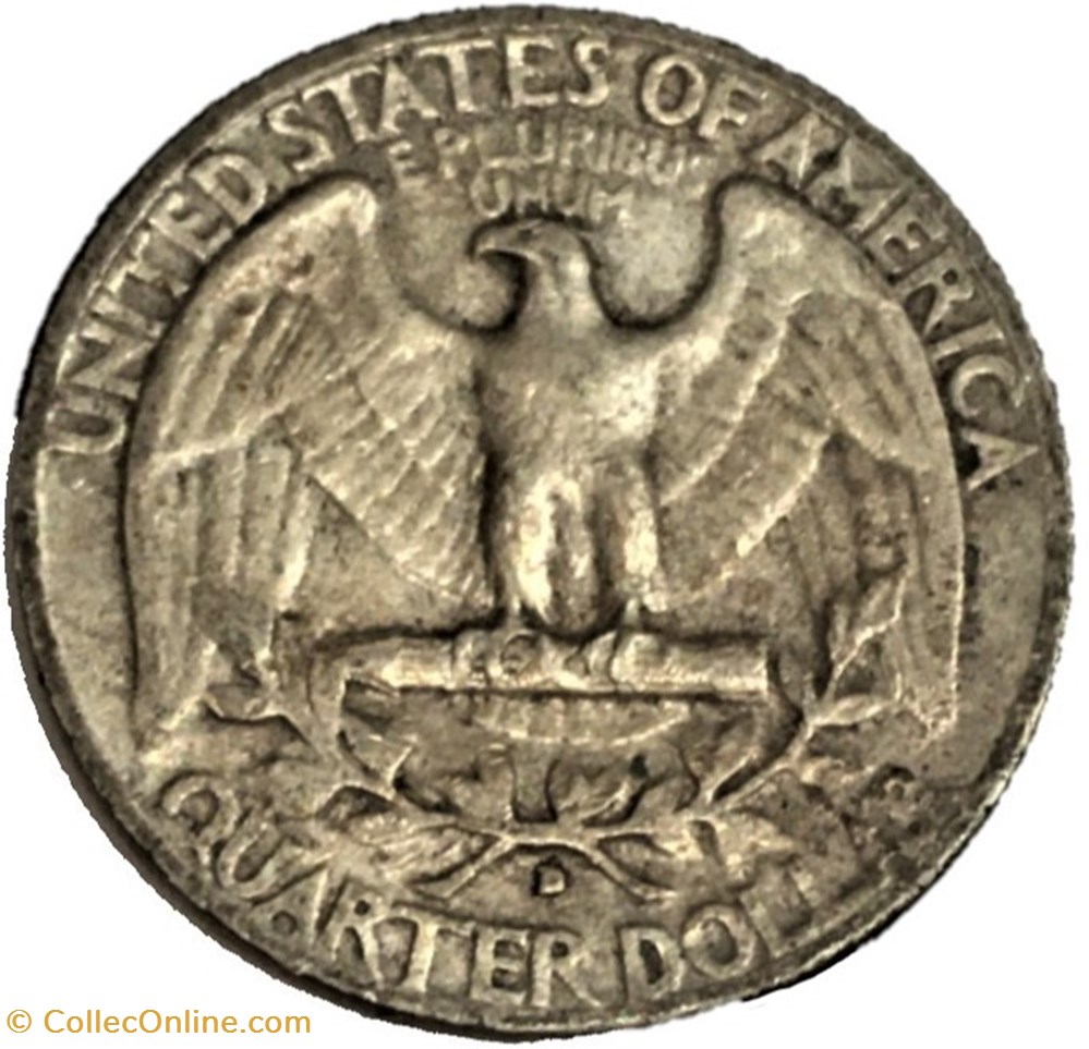 monnaies monde etats unis 1954 denver quarter dollar