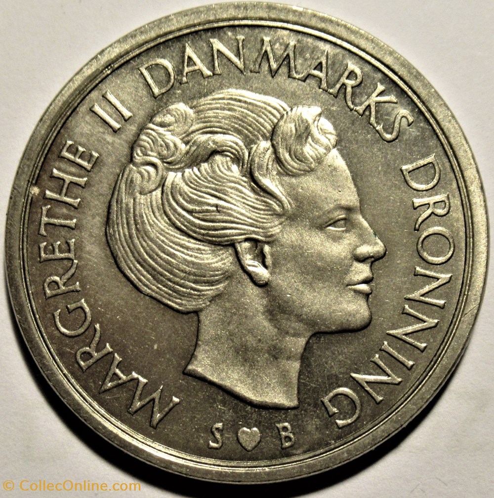 Margrethe II of Denmark - 5 Kroner 1976 monnaies monde danemark margrethe ii of denmark 5 kroner 1976