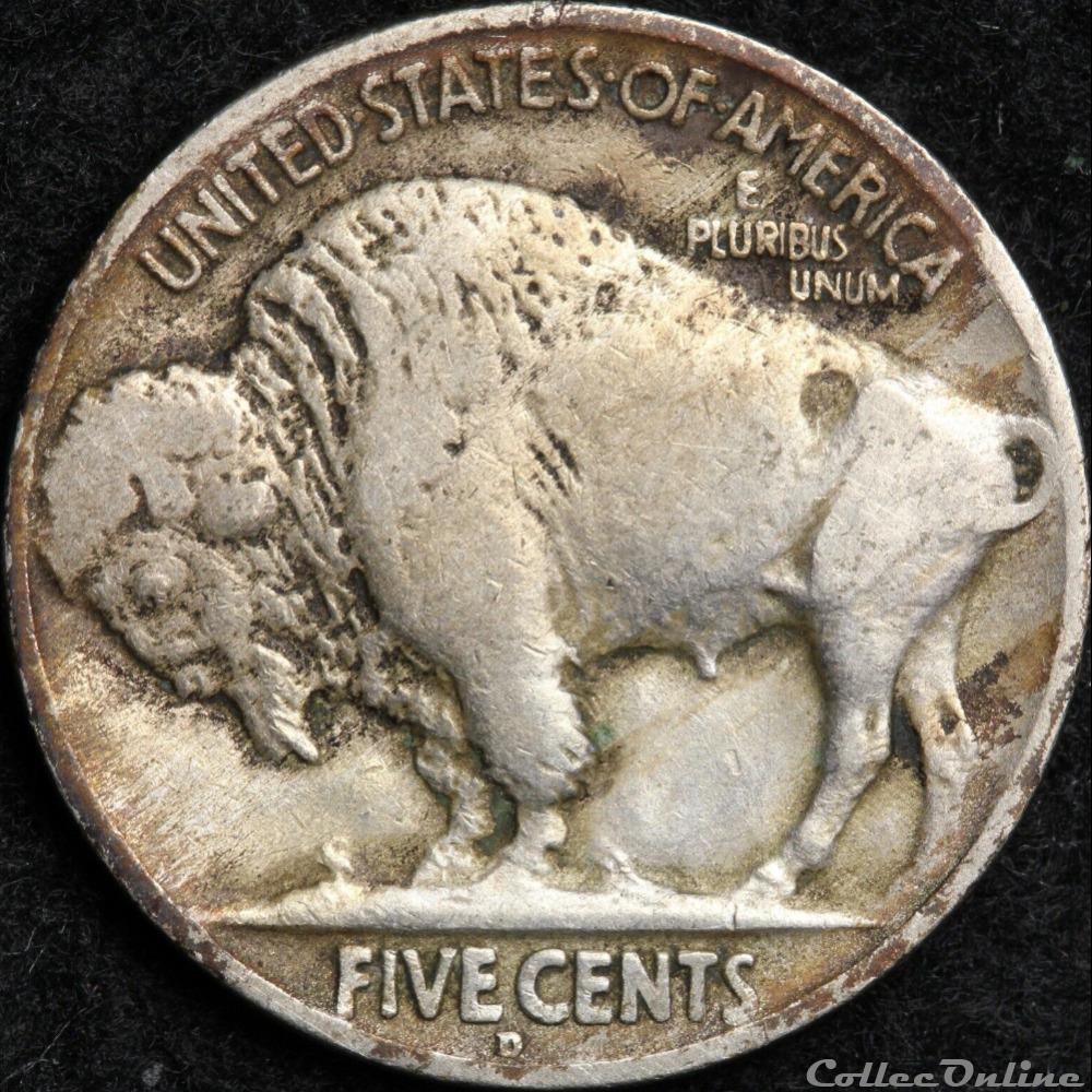 1928 Denver 5 Cents - Repunched Mint (ex.2) 2 monnaie monde etat uni 1928 denver 5 cents repunched mint ex 2