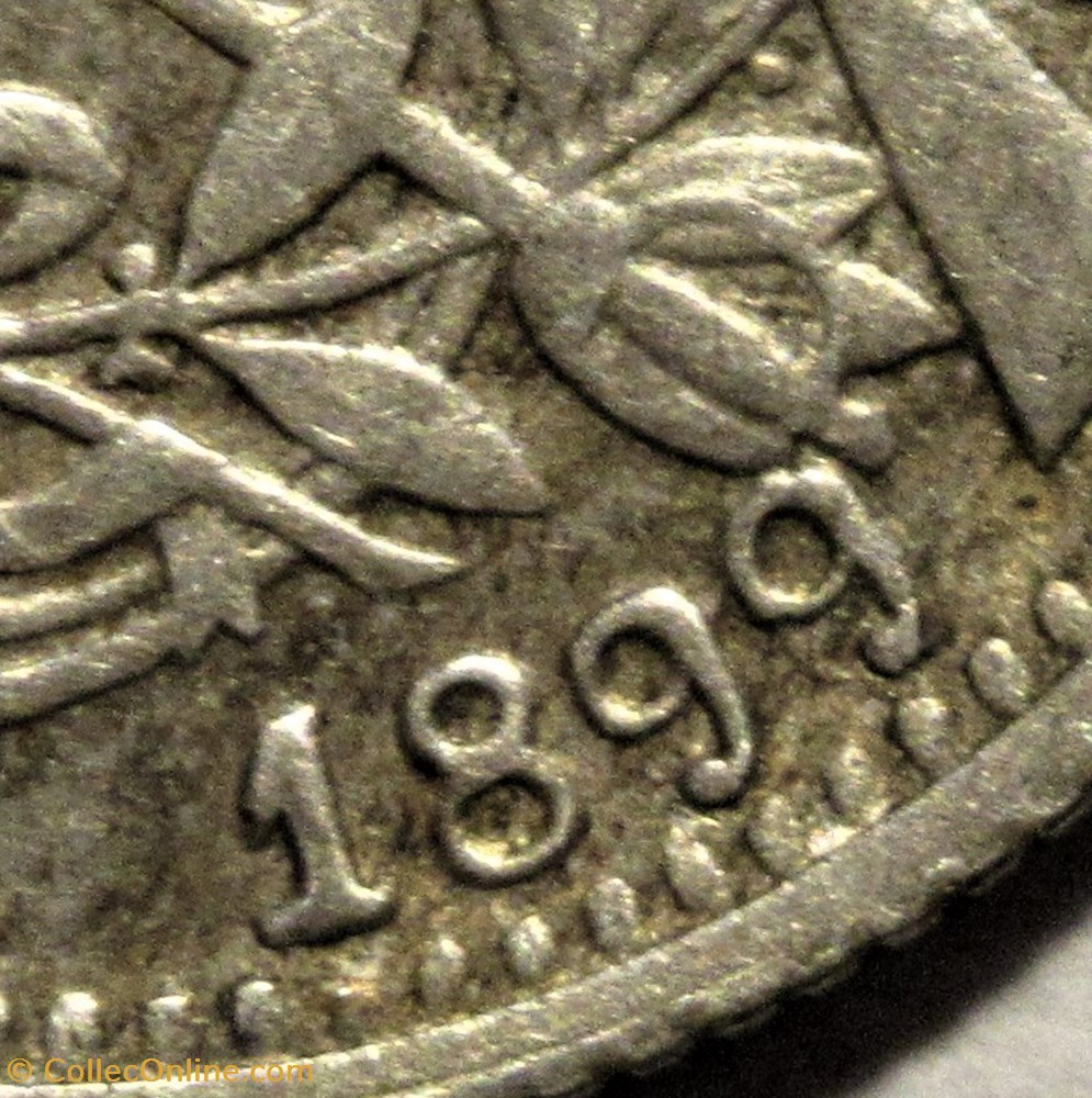 Guatemala - 1 Real 1899/88 Repunched Date 3 monnaies monde guatemala 1 real 1899 88 repunched date