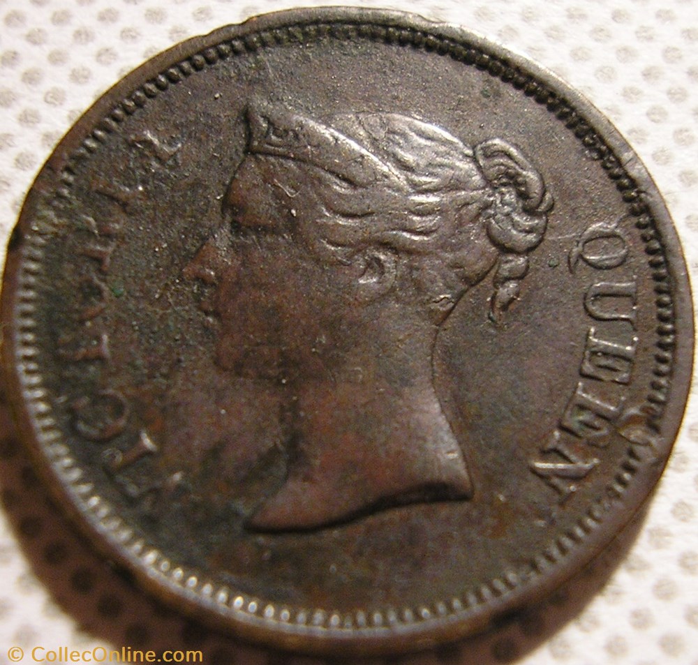 Victoria - 1/4 Cent 1845 - BEIC, Straits Settlements 3 monnaie monde malaisie victoria 1 4 cent 1845 beic straits settlements