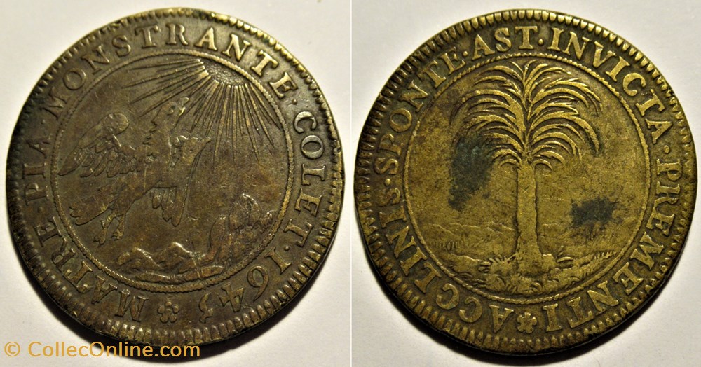 Anne d'Autriche, 1645 Jeton Régence - Succès militaires du jeune Louis XIV monnaies paranumismatique jetons poids anne autriche 1645 jeton regence succes militaires du jeune louis xiv