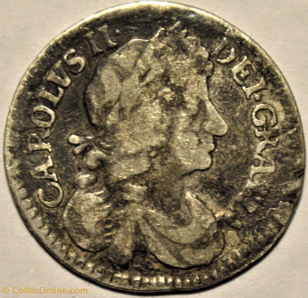 Charles II - 4 Pence 1682/1 Kingdom of England, Scotland & Ireland monnaies europe medievale royaume angleterre charles ii 4 pence 1682 1 kingdom of england scotland ireland