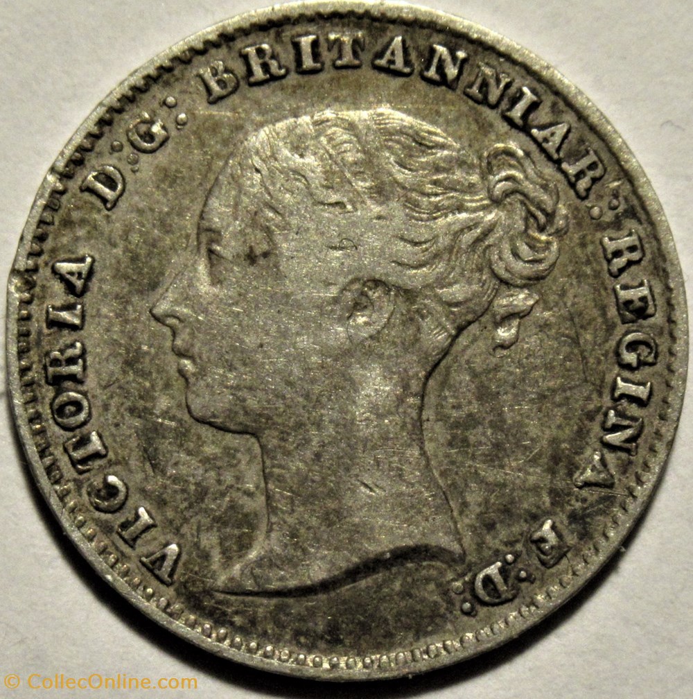 Victoria - 3 Pence 1843 - Kingdom of Great Britain 2 monnaies monde royaume uni victoria 3 pence 1843 kingdom of great britain