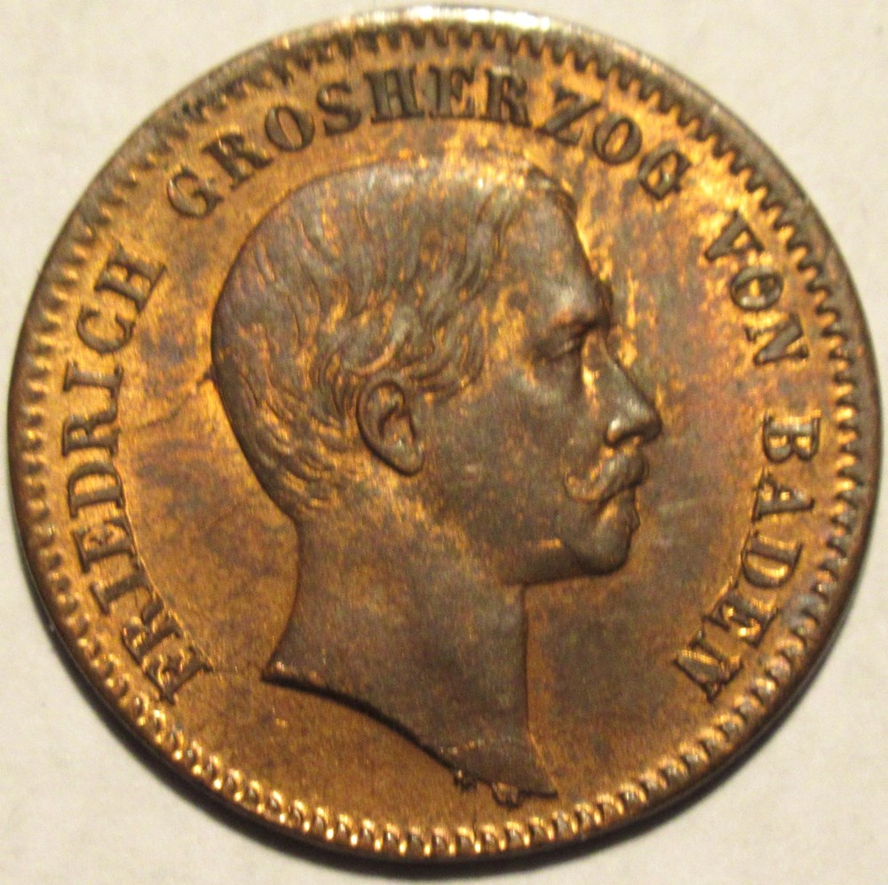 monnaies europe medievale saint empire romain germanique friedrich i 1 2 kreuzer 1856 grand duchy of baden
