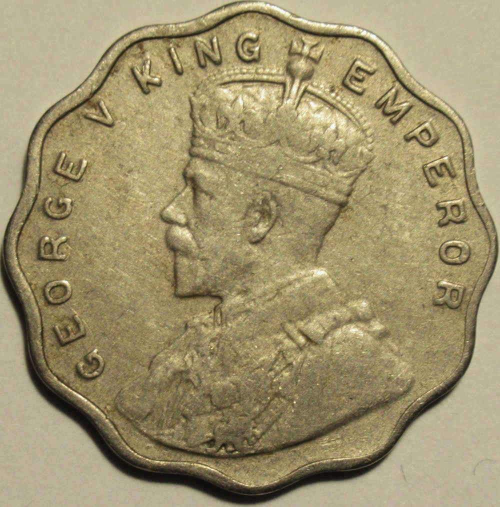 George V - 1 Anna 1913 Bombay - British India monnaies colonies britanniques george v 1 anna 1913 bombay british india