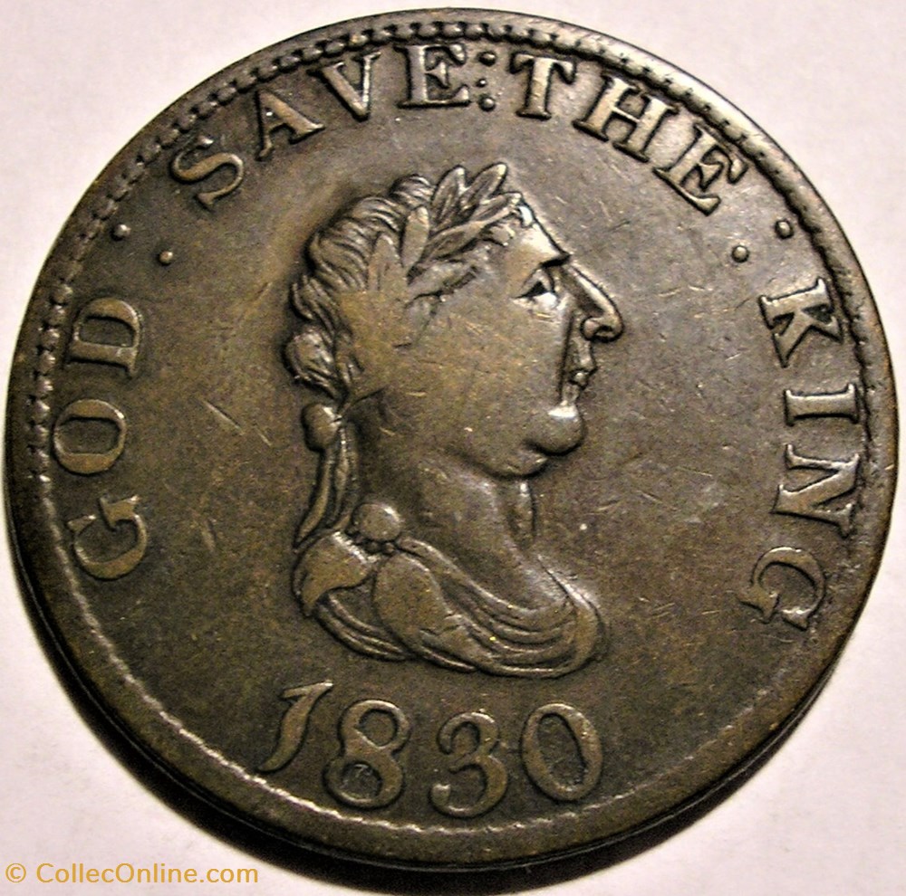 George III - One Penny 1830 Pattern - Isle of Man monnaie monde ile de george iii one penny 1830 pattern isle of man