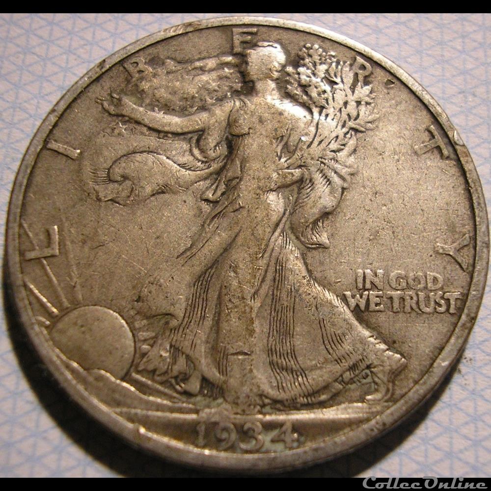 1934 San Francisco Half $ 3 monnaie monde etat uni 1934 san francisco half