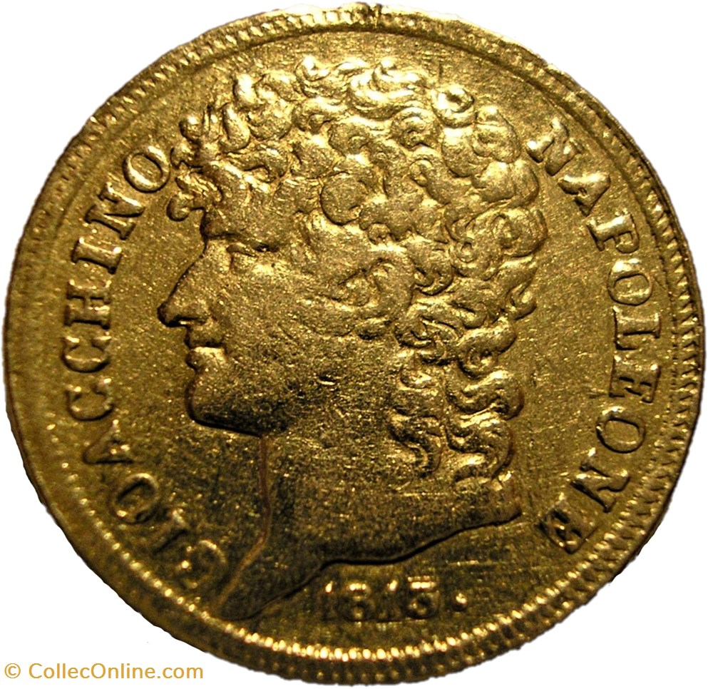 monnaies monde italie 1813 royaume de naples 20 lire joachim murat