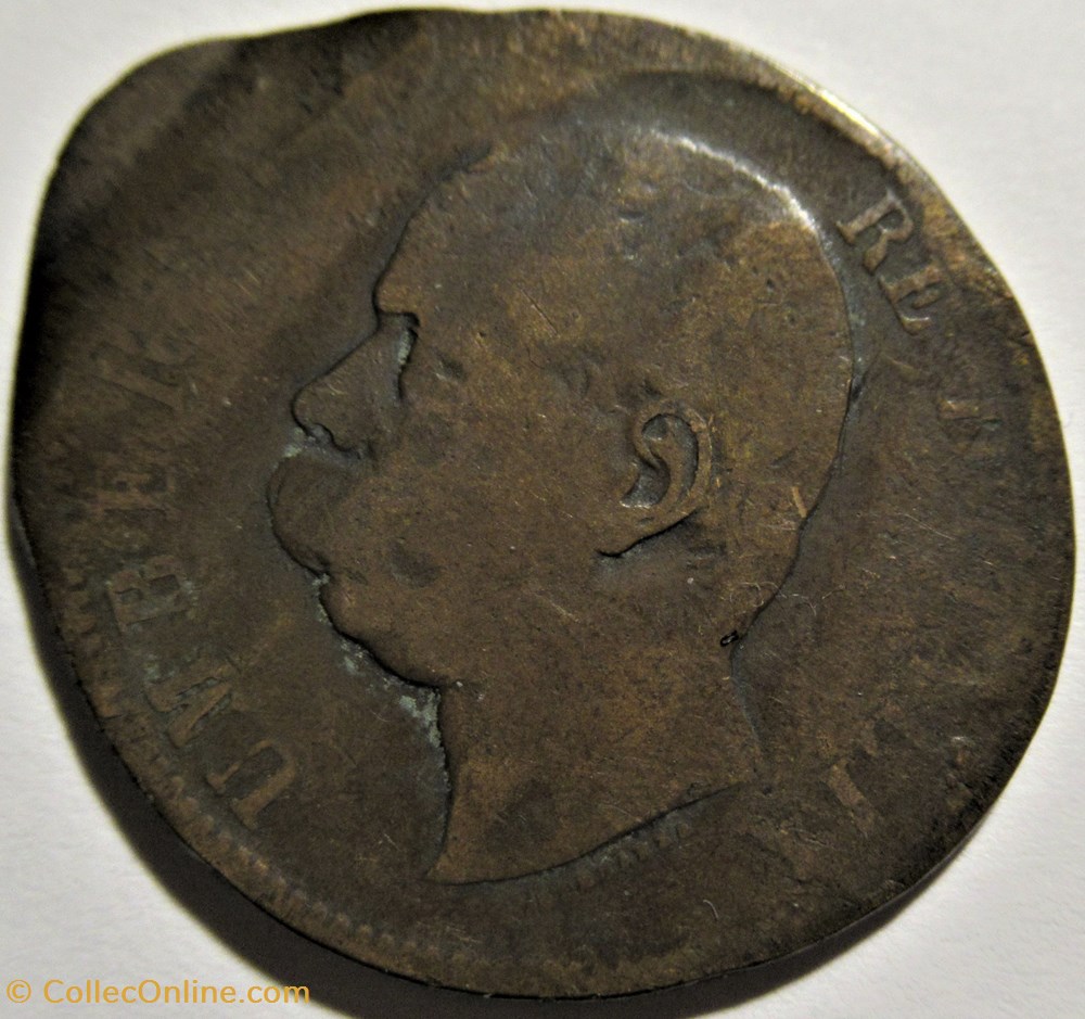 1893 Regno d'Italia, 10 Centesimi, Birmingham - Umberto I - Error 2 monnaies monde italie 1893 regno italia 10 centesimi birmingham umberto i error