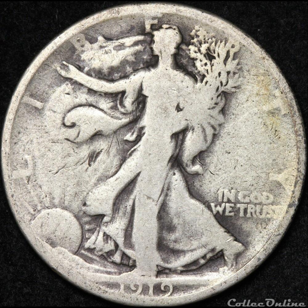 1919 Half Dollar (2ex) monnaies monde etats unis 1919 half dollar 2ex