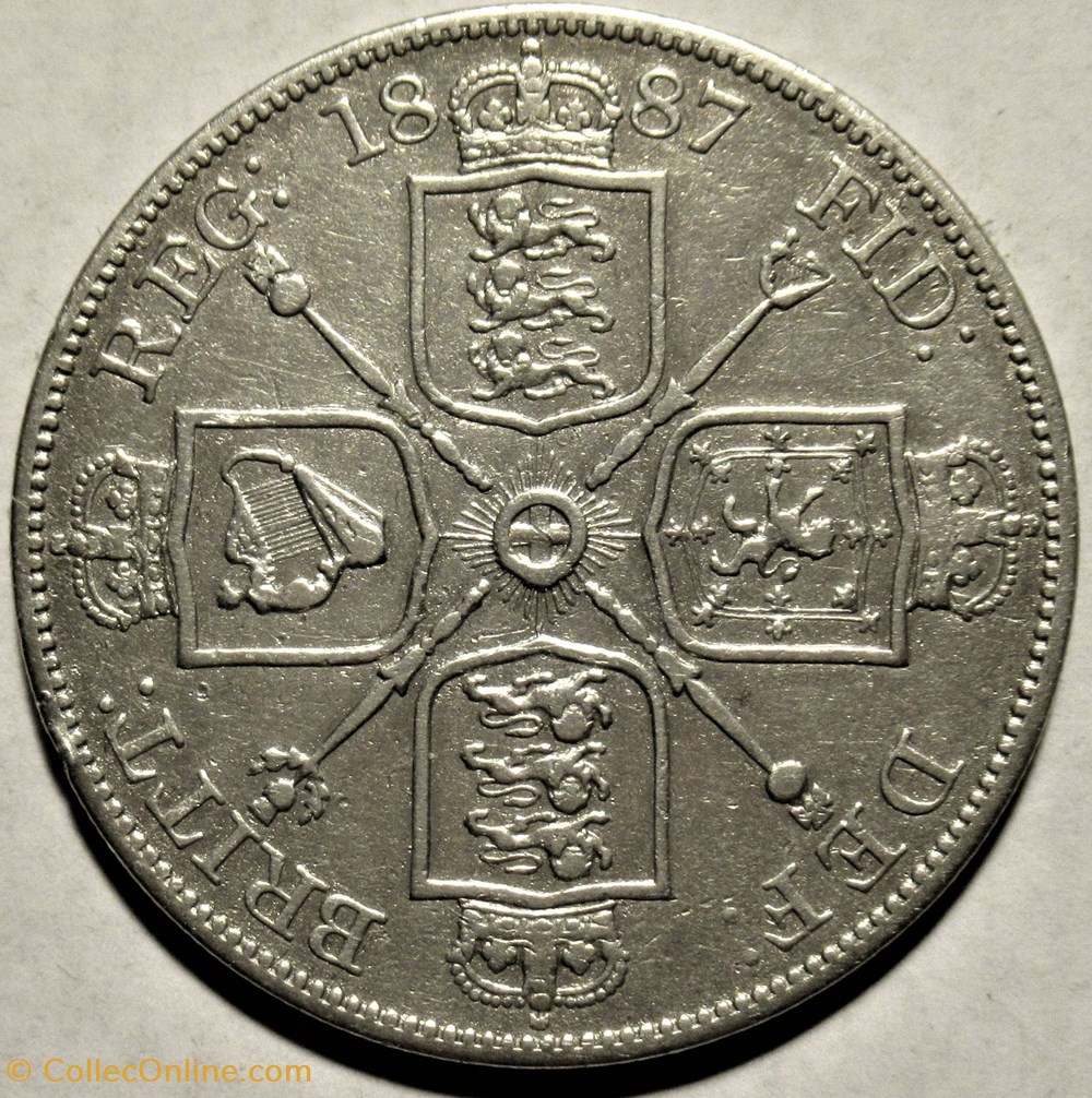monnaies monde royaume uni victoria jubilee double florin 1887 kingdom of great britain ex 2
