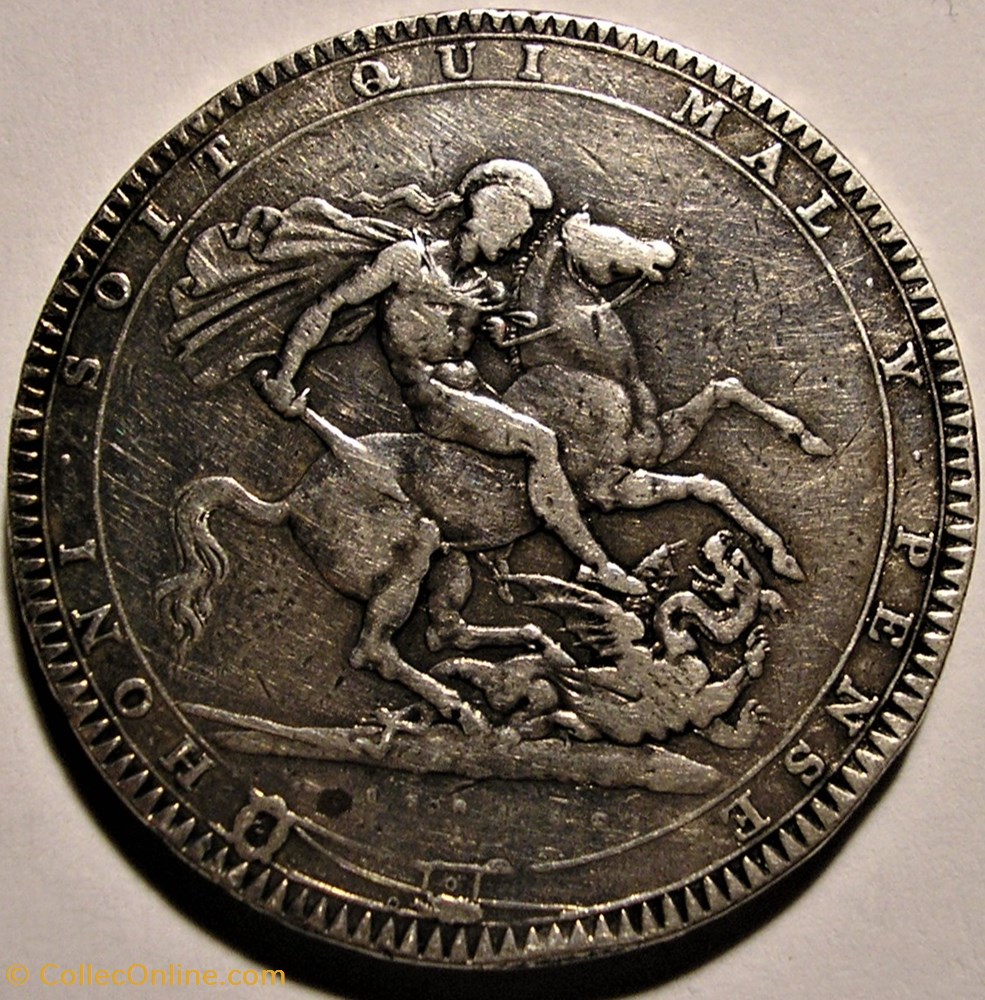 monnaie monde royaume george iii one crown 1820 united kingdom of great britain