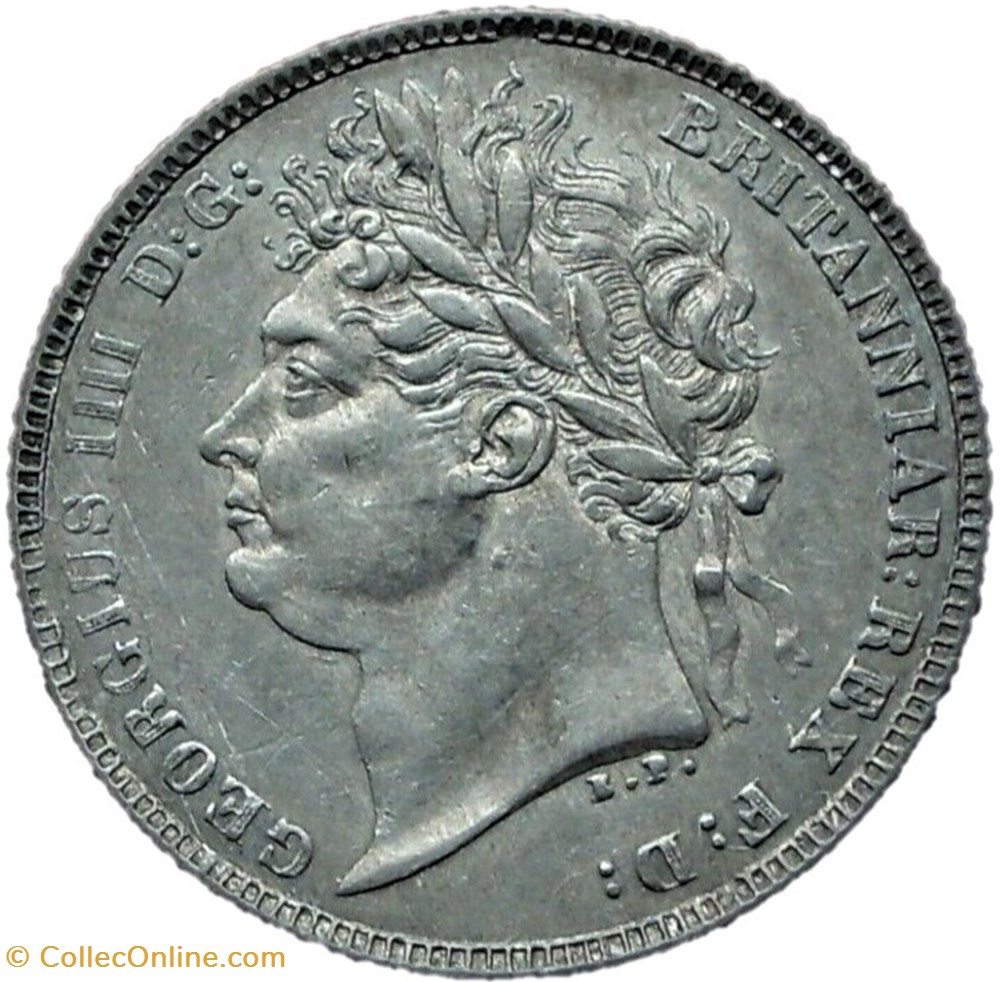 George IV - 6 Pence 1821 - Great Britain monnaies monde royaume uni george iv 6 pence 1821 great britain