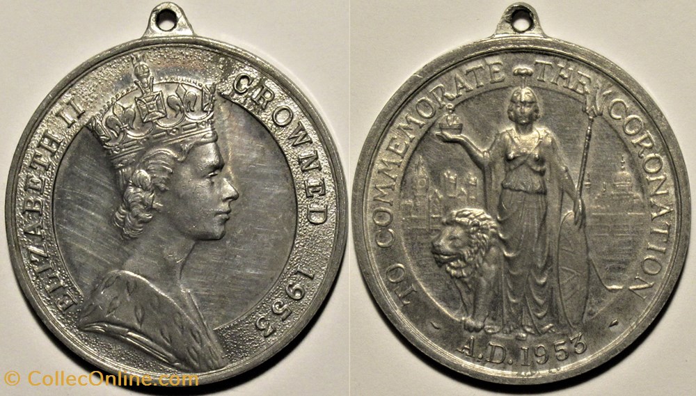 medailles canada elizabeth ii 1953 coronation medal britannia