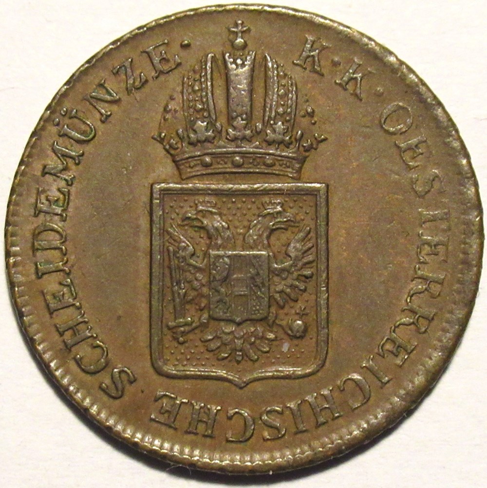 Franz I - 1/2 Kreuzer 1816 Wien, Austrian Empire monnaies monde autriche franz i 1 2 kreuzer 1816 wien austrian empire