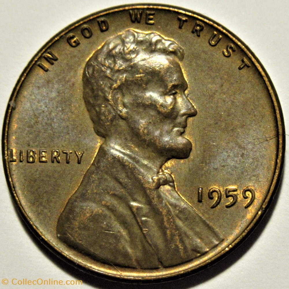 1959 One Cent monnaies monde etats unis 1959 one cent