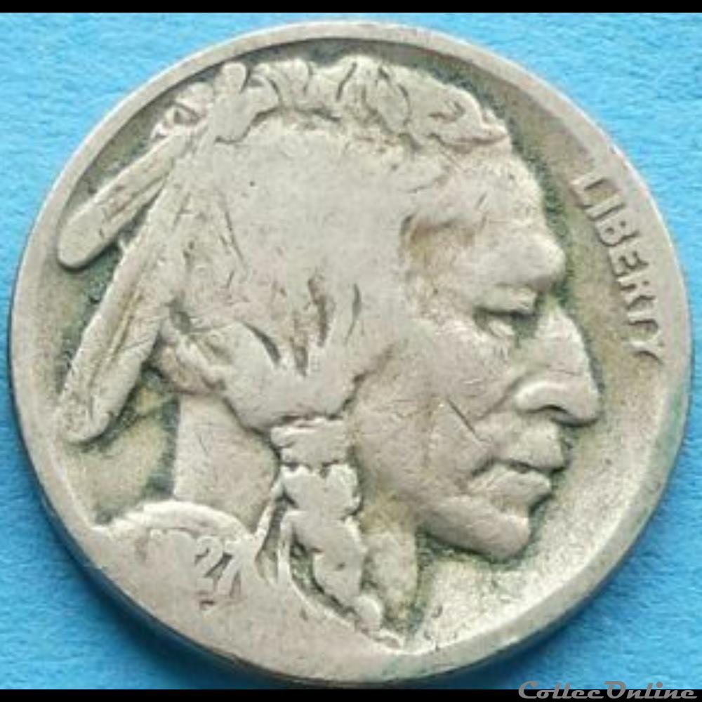 1927 San Francisco 5 Cents - Error (ex.2) 2 monnaie monde etat uni 1927 san francisco 5 cents error ex 2