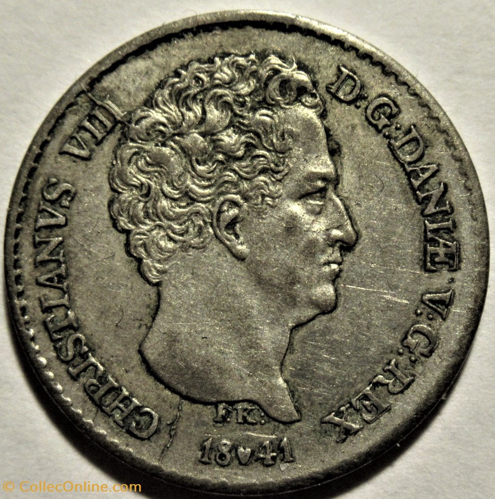 monnaies monde danemark christian viii denmark 4 rigsbankskilling 1841